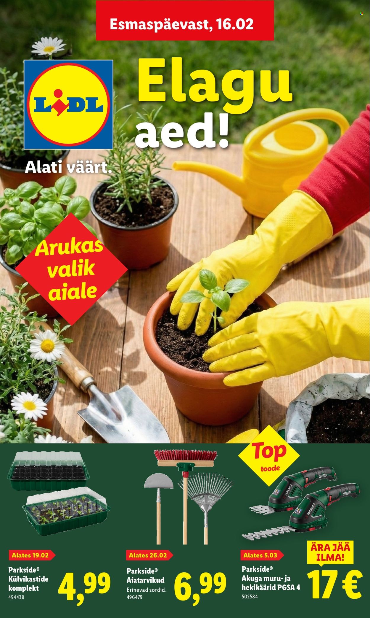 Lidl kliendileht - Aiakataloog Alates