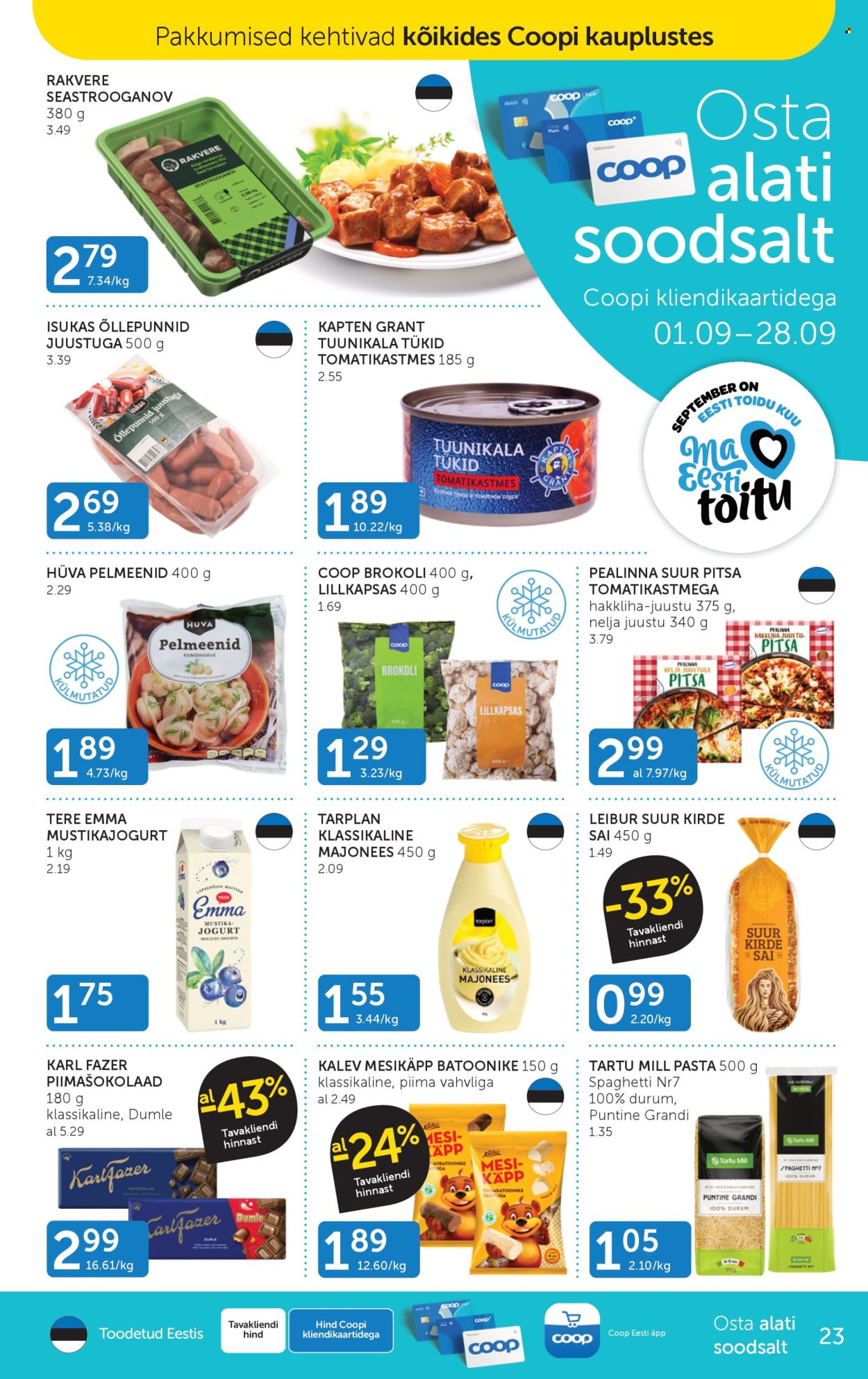 Coop kliendileht (1.09 - 7.09.2026)