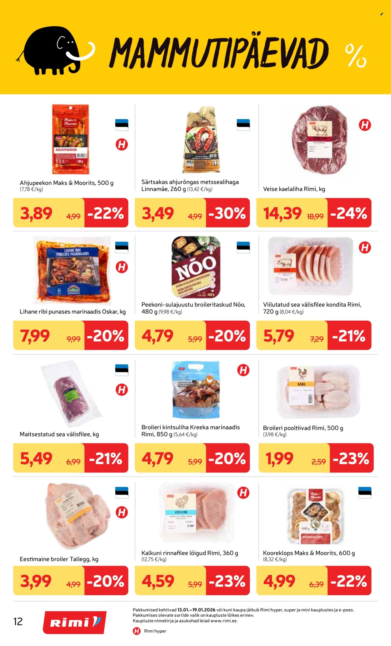 Rimi kliendileht - Kliendileht (13.01 - 19.01.2026)