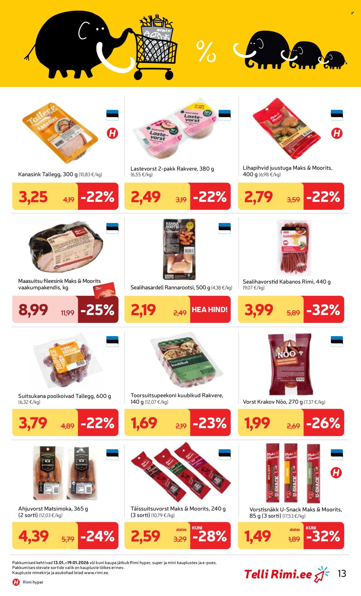 Rimi kliendileht - Kliendileht (13.01 - 19.01.2026)
