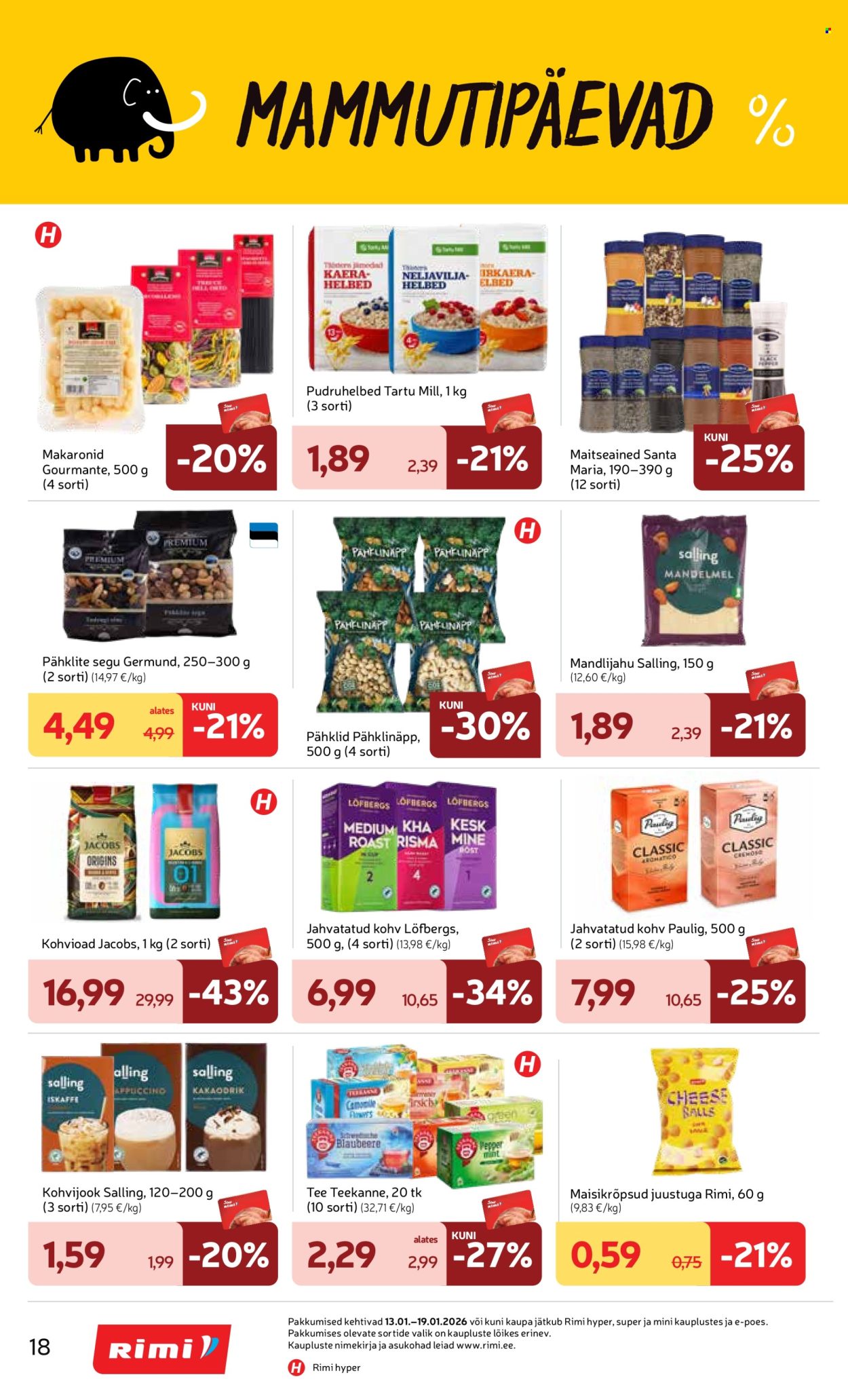 Rimi kliendileht - Kliendileht (13.01 - 19.01.2026)