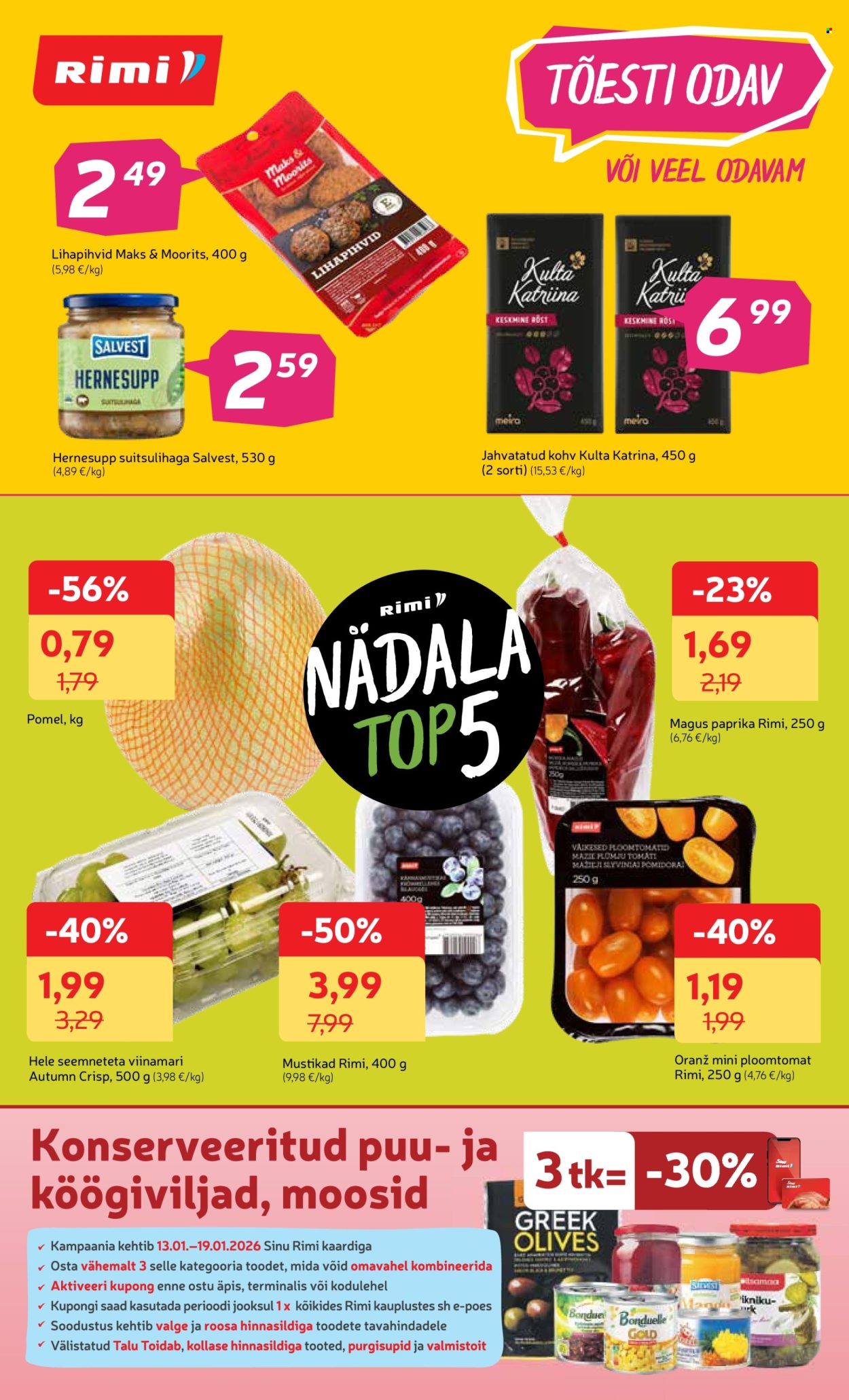 Rimi kliendileht - Kliendileht (13.01 - 19.01.2026)