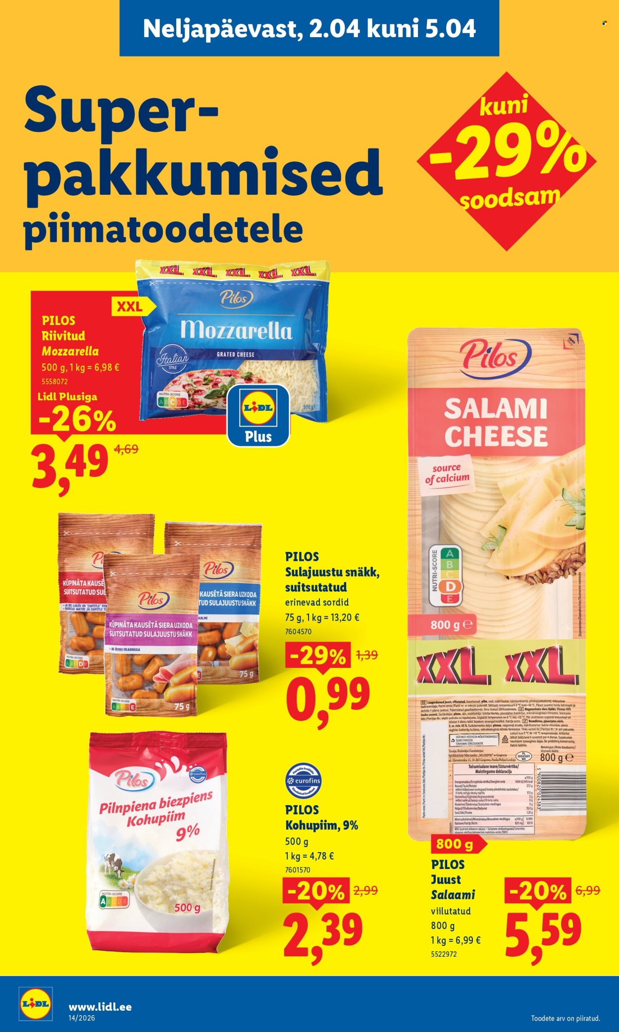 Lidl kliendileht - Kliendileht (30.03 - 5.04.2026)