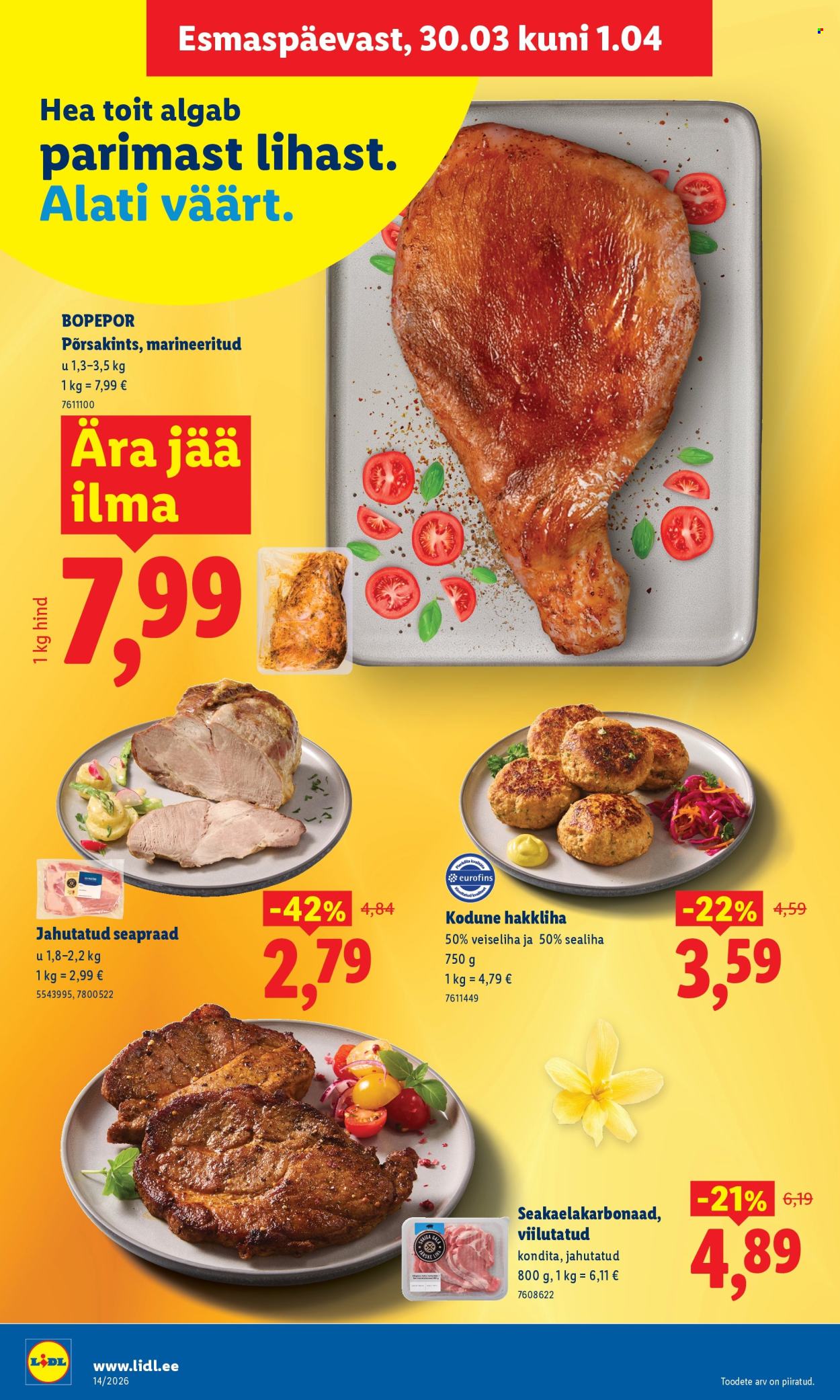 Lidl kliendileht - Kliendileht (30.03 - 5.04.2026)