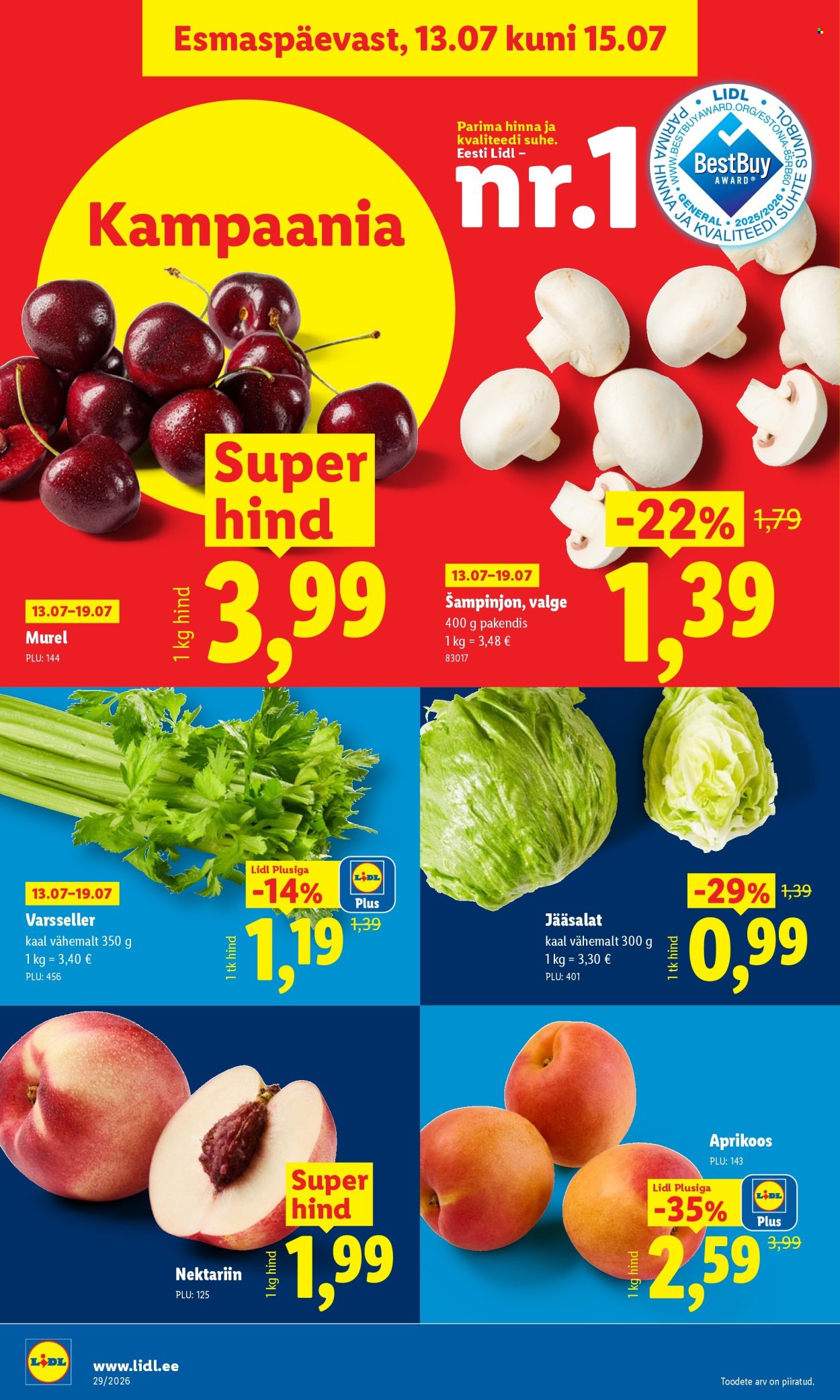 Lidl kliendileht (13.07 - 19.07.2026)
