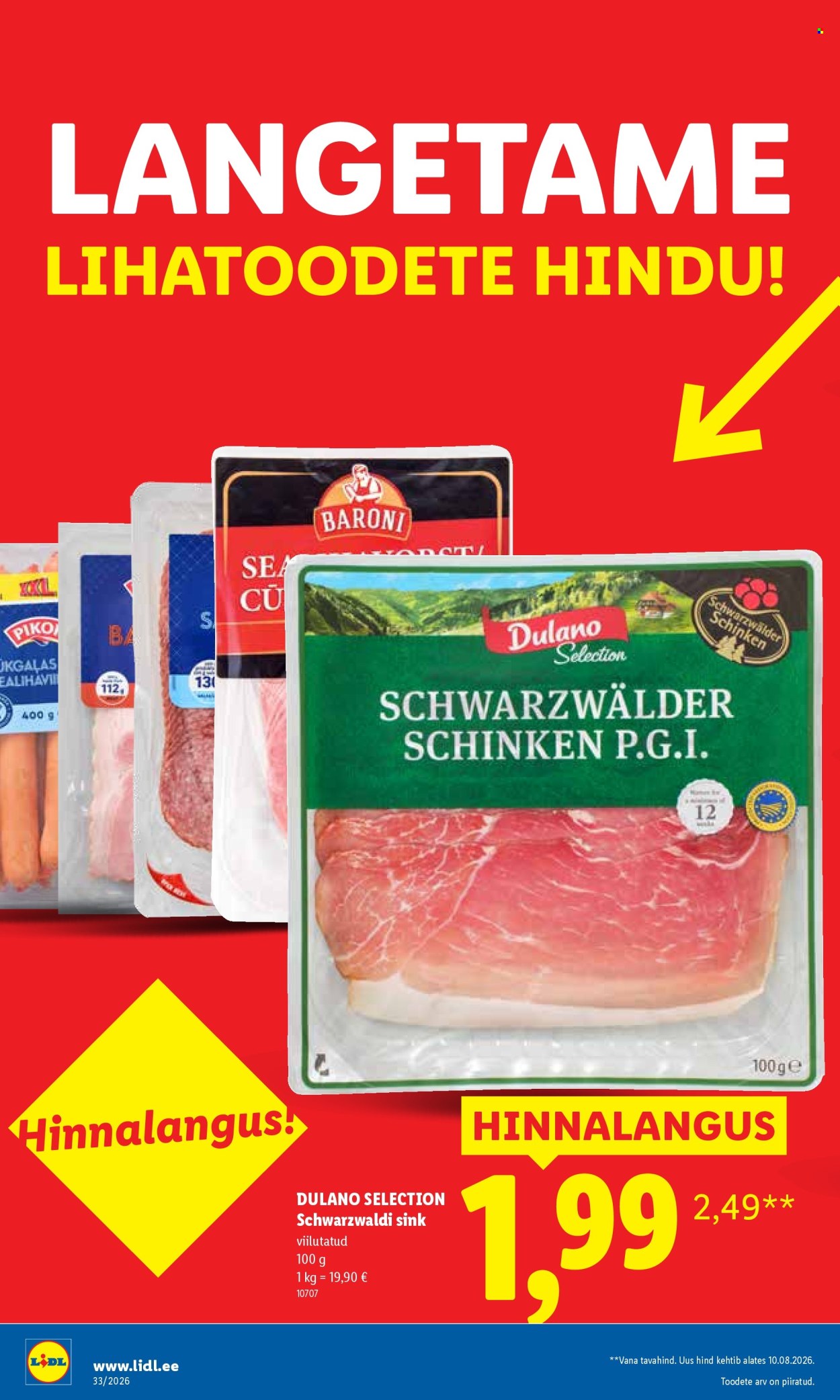 Lidl kliendileht (10.08 - 16.08.2026)