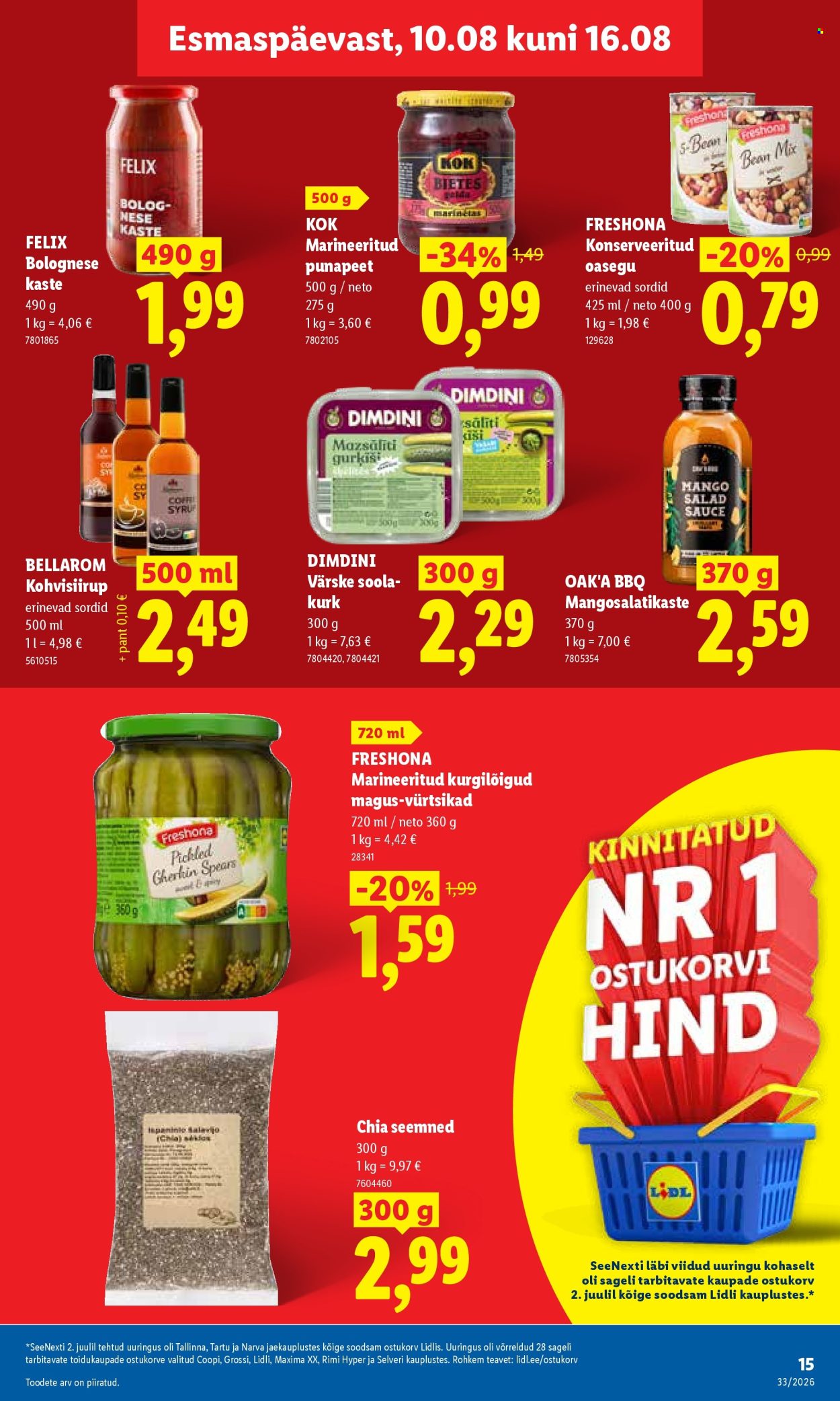 Lidl kliendileht (10.08 - 16.08.2026)