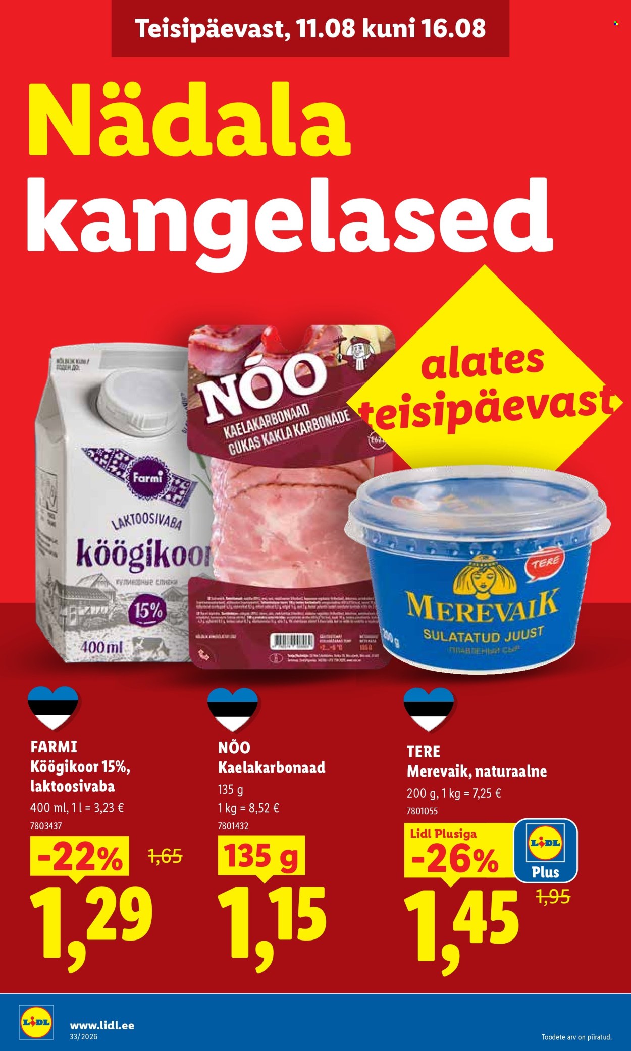 Lidl kliendileht (10.08 - 16.08.2026)