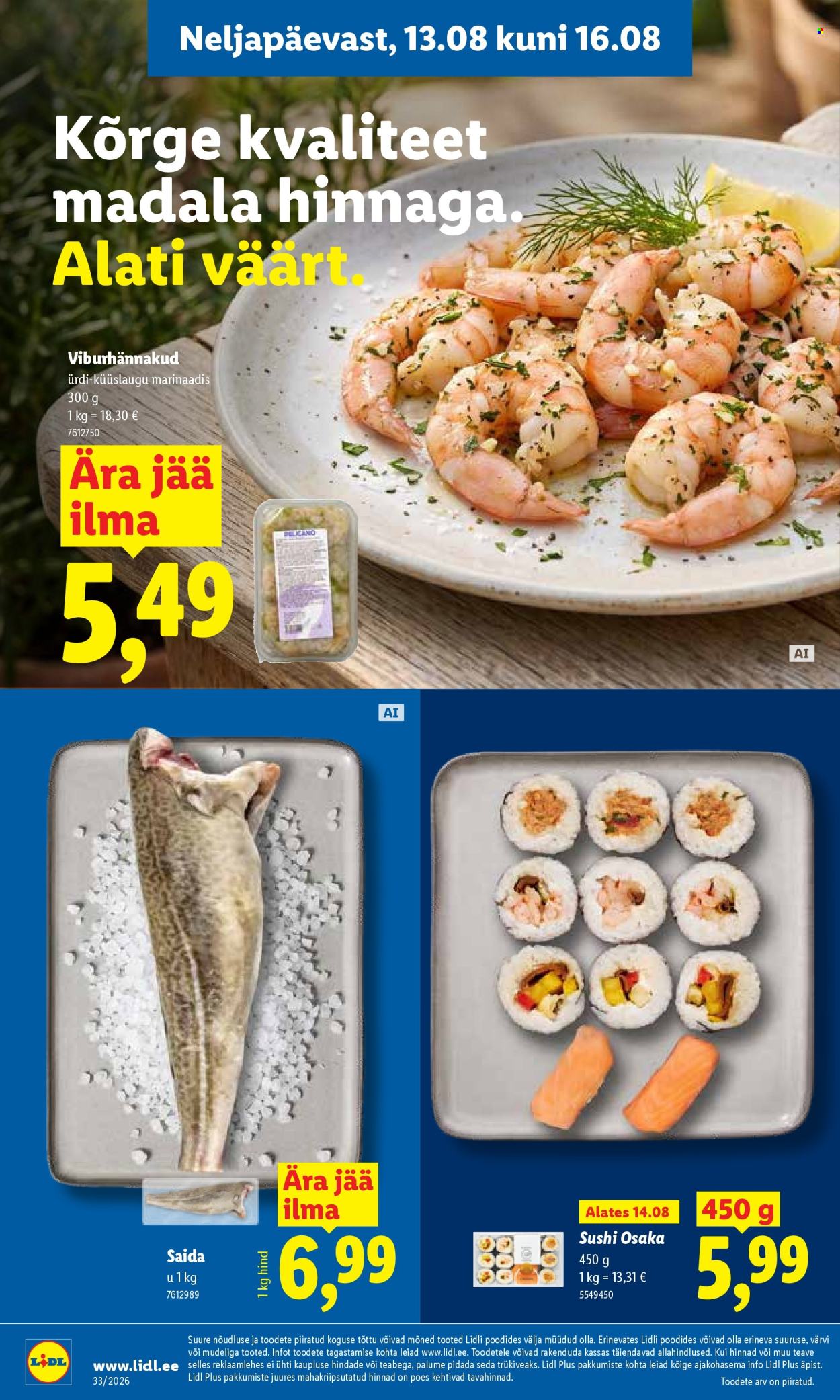 Lidl kliendileht (10.08 - 16.08.2026)