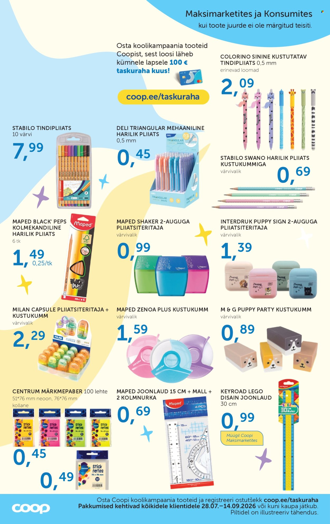 Coop kliendileht (28.07 - 14.09.2026)