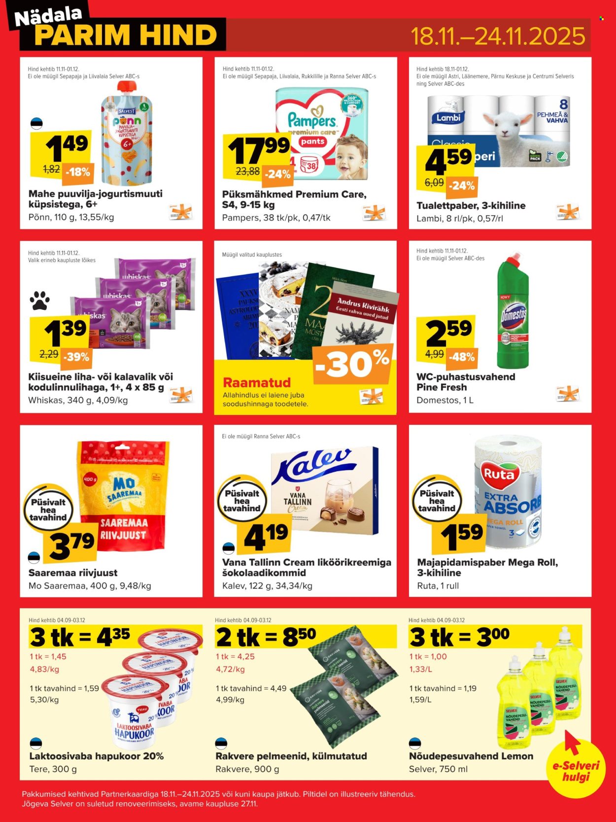 Selver kliendileht - Nädala parim hind (18.11 - 24.11.2025)