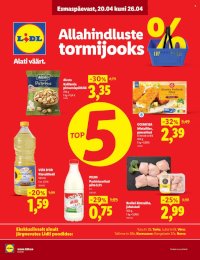 Lidl kliendileht - Allahindluste tormijooks (20.04 - 26.04.2026)