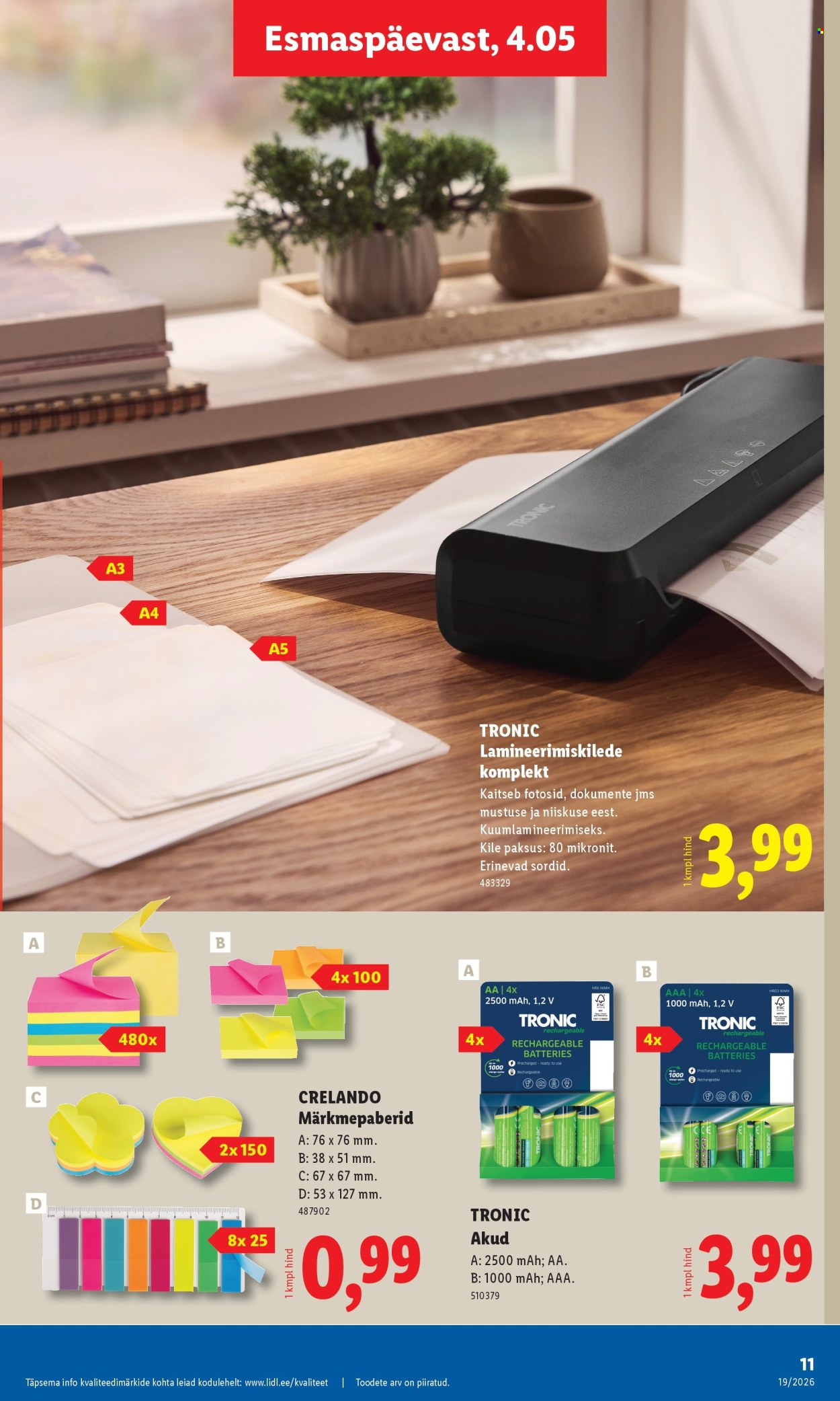 Lidl kliendileht - Tööstuskaupade pakkumised (4.05 - 10.05.2026)