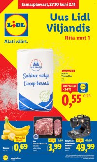 Lidl kliendileht - Viljandi, Riia mnt 1 (27.10 - 2.11.2025)