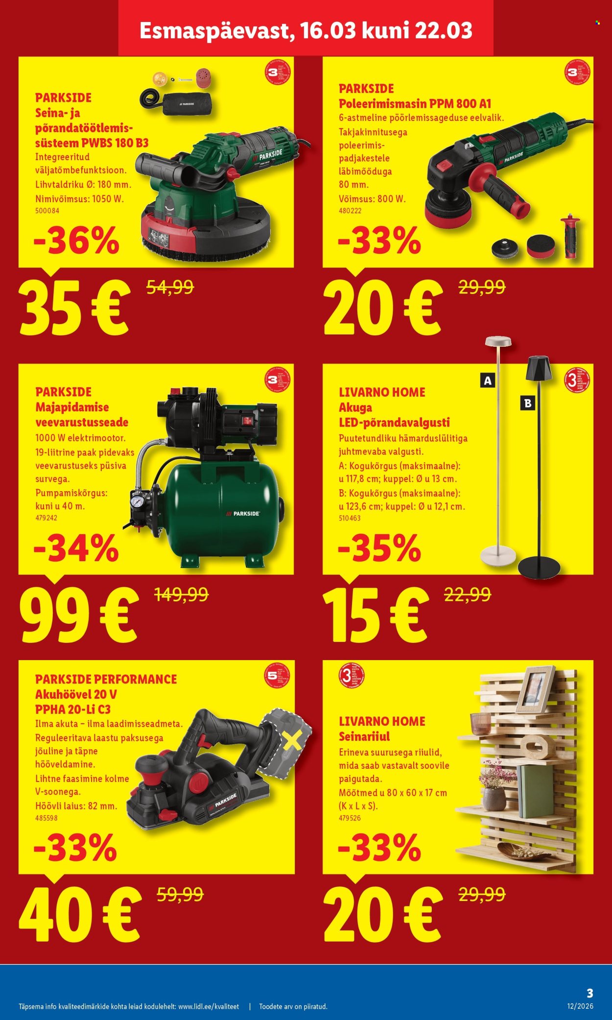 Lidl kliendileht - Lidl Järve (16.03 - 22.03.2026)