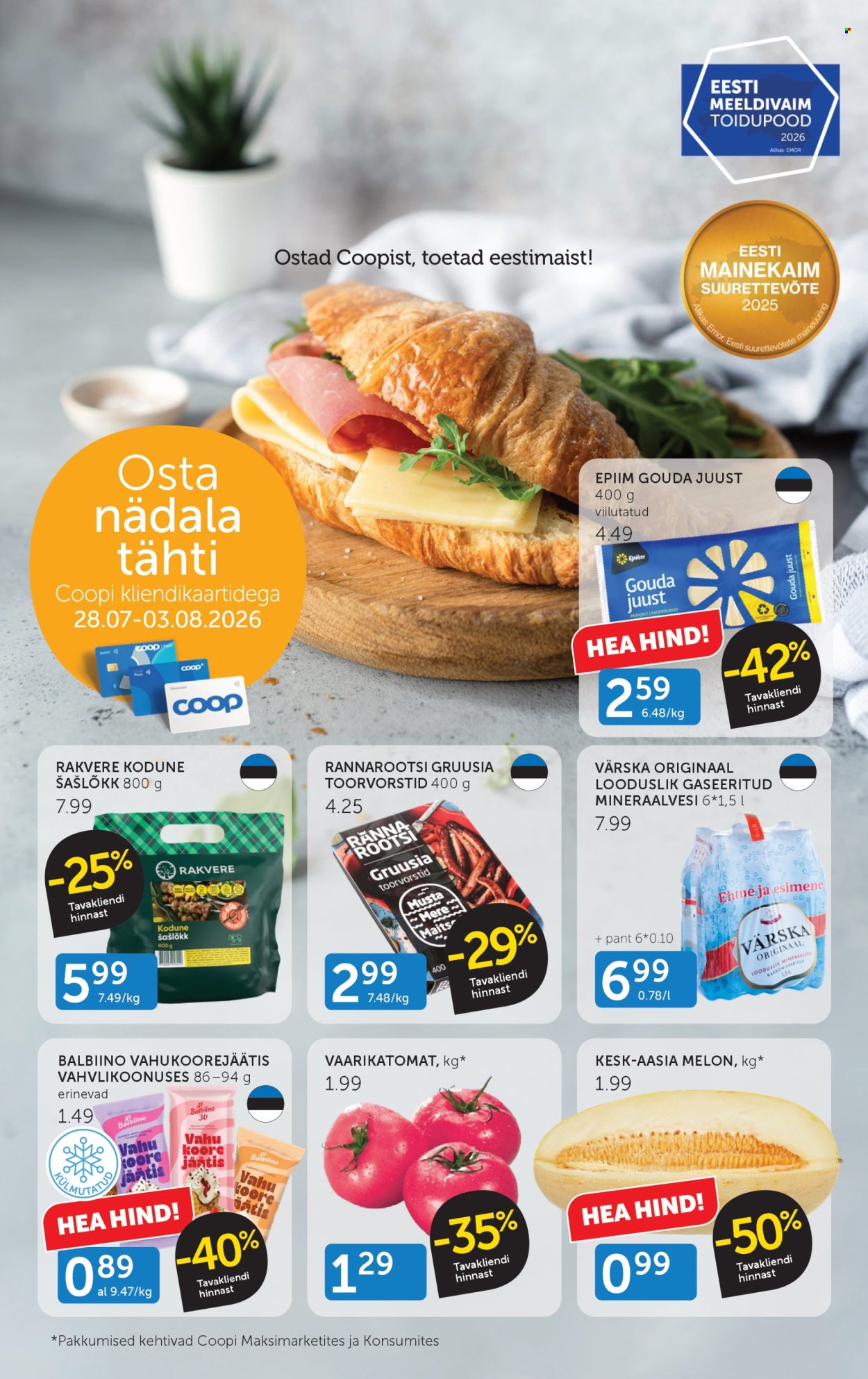 Coop kliendileht (28.07 - 3.08.2026)