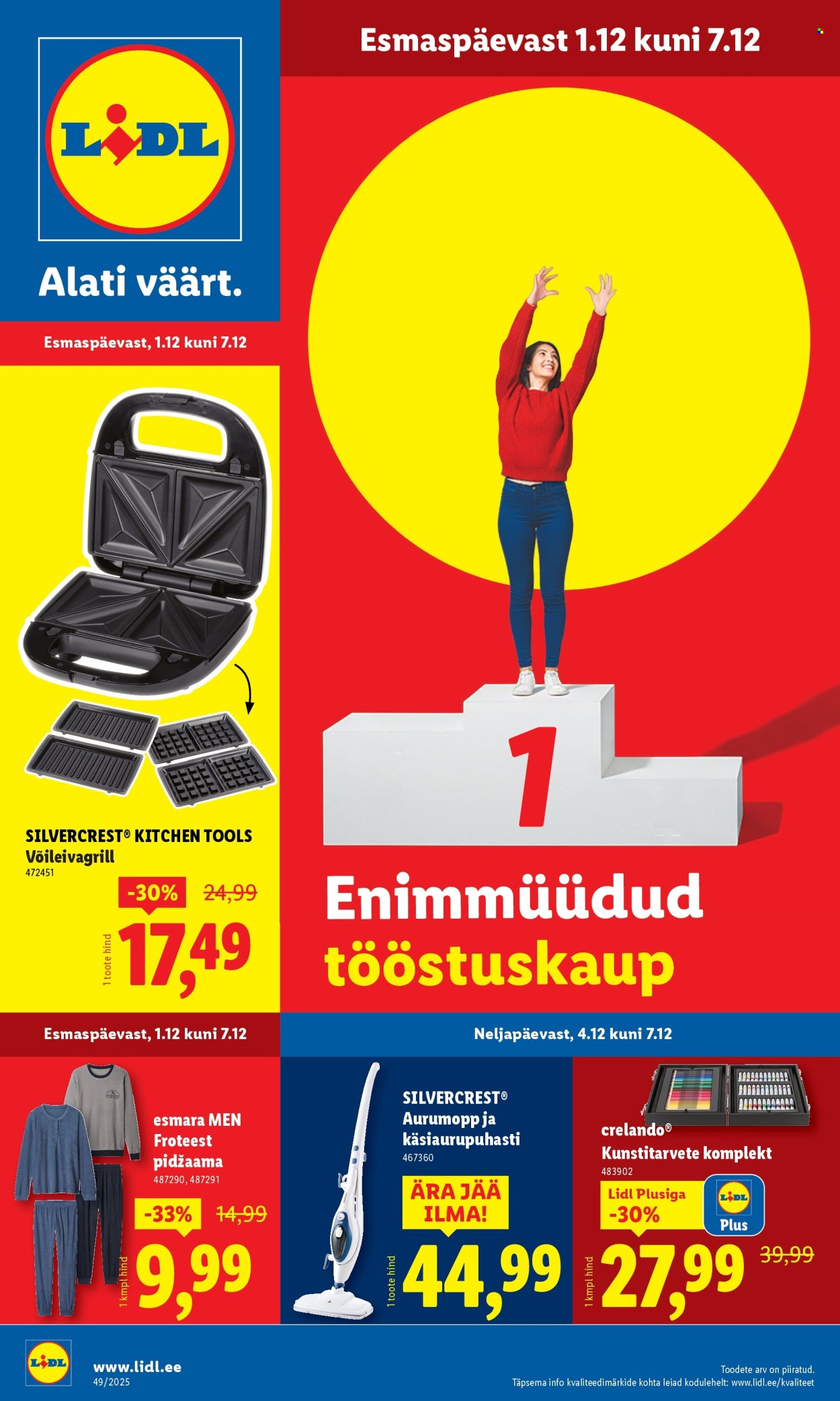 Lidl kliendileht - Tööstuskaupade pakkumised (1.12 - 7.12.2025)