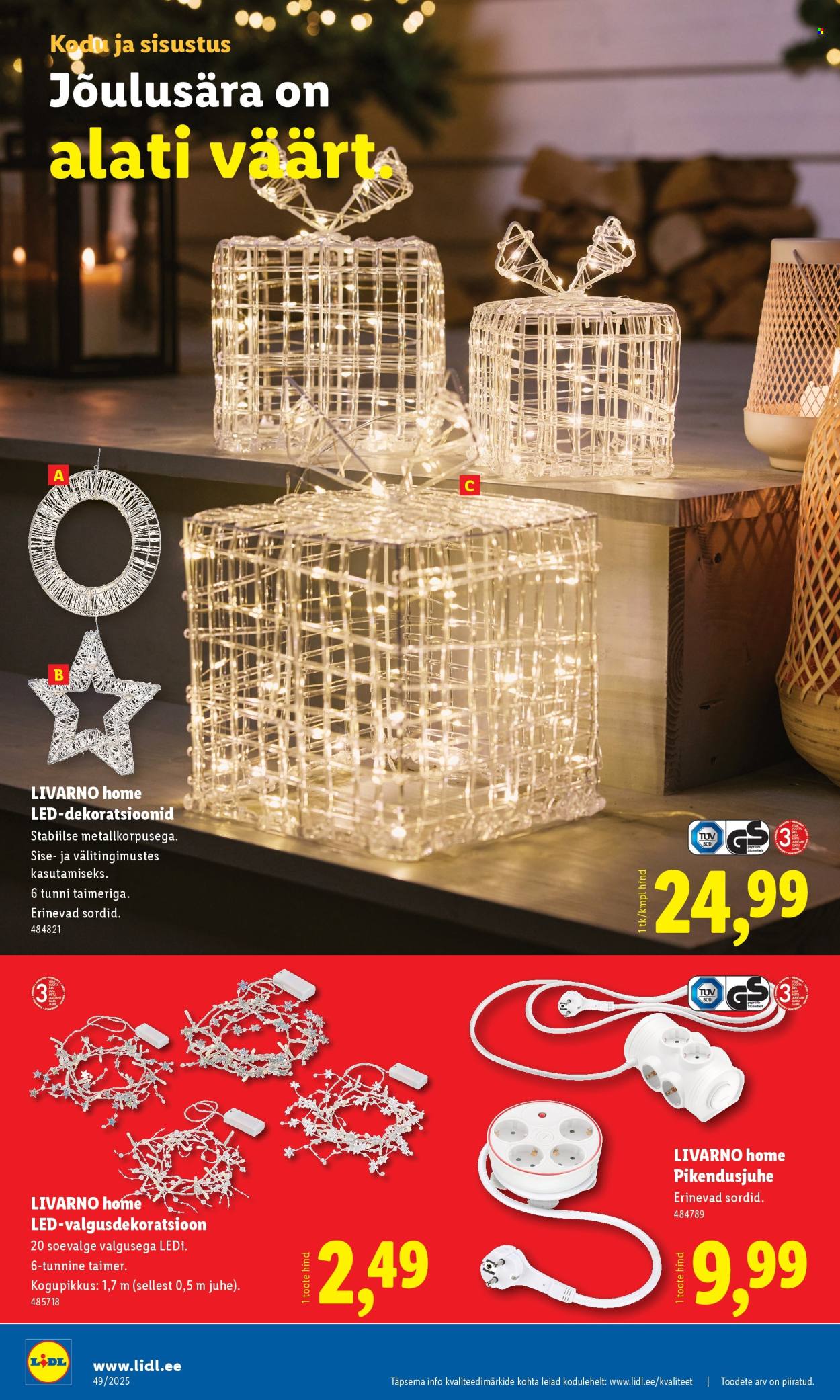 Lidl kliendileht - Tööstuskaupade pakkumised (1.12 - 7.12.2025)