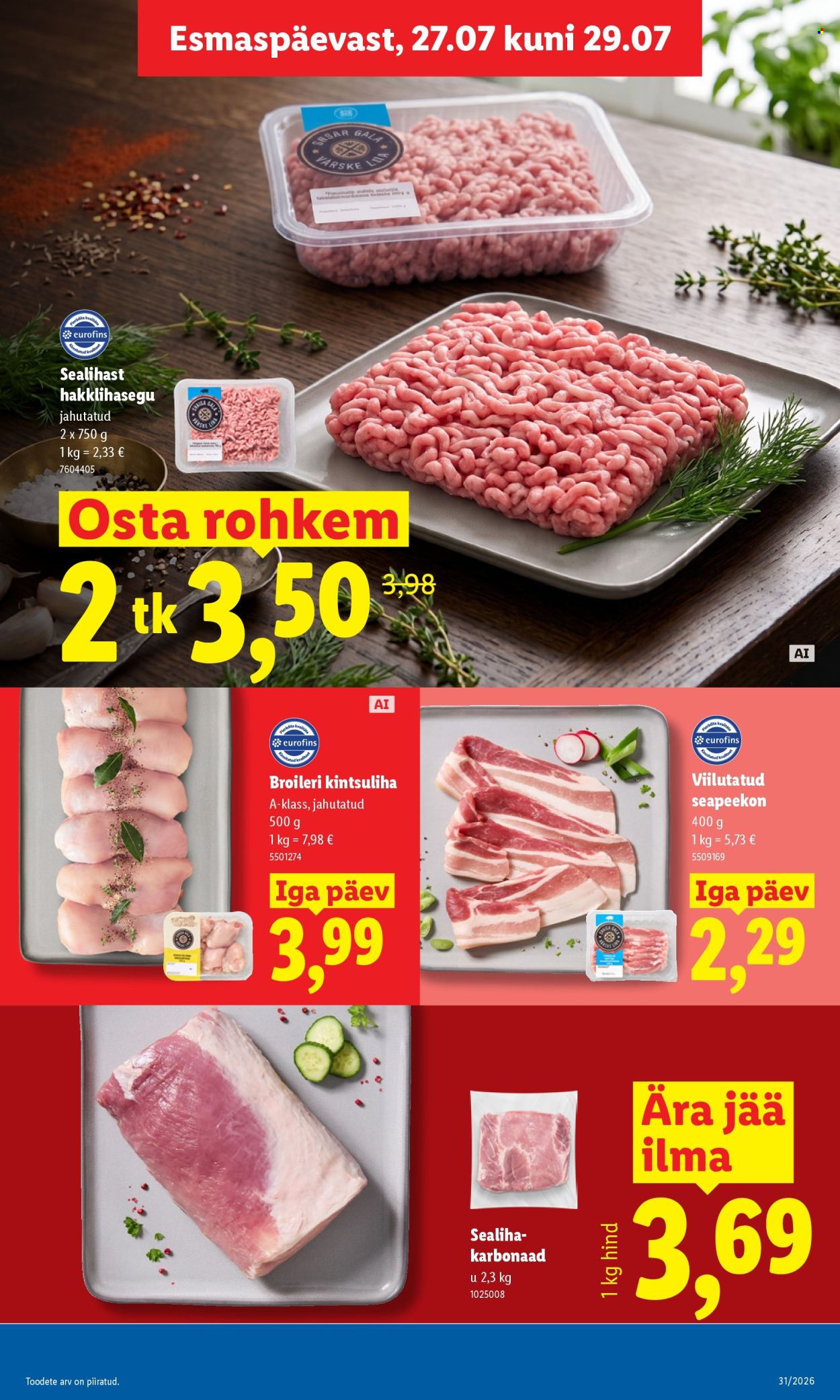 Lidl kliendileht (27.07 - 2.08.2026)