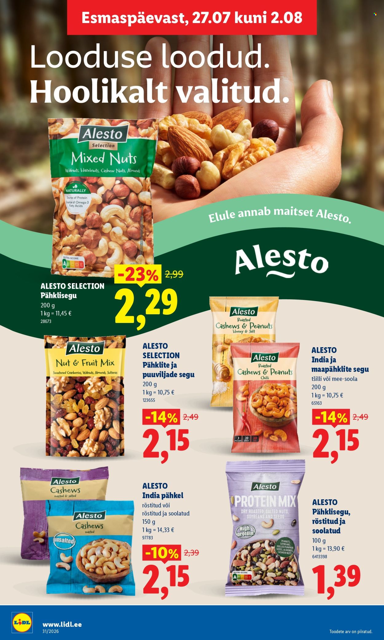 Lidl kliendileht (27.07 - 2.08.2026)