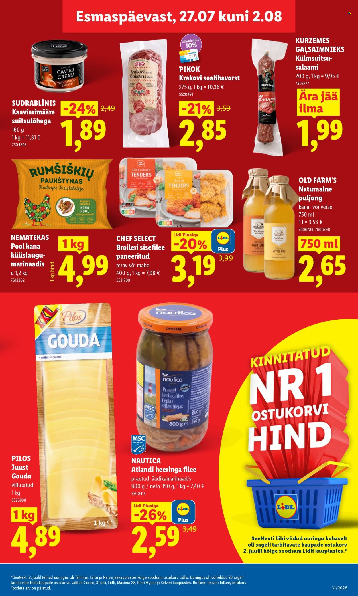 Lidl kliendileht (27.07 - 2.08.2026)