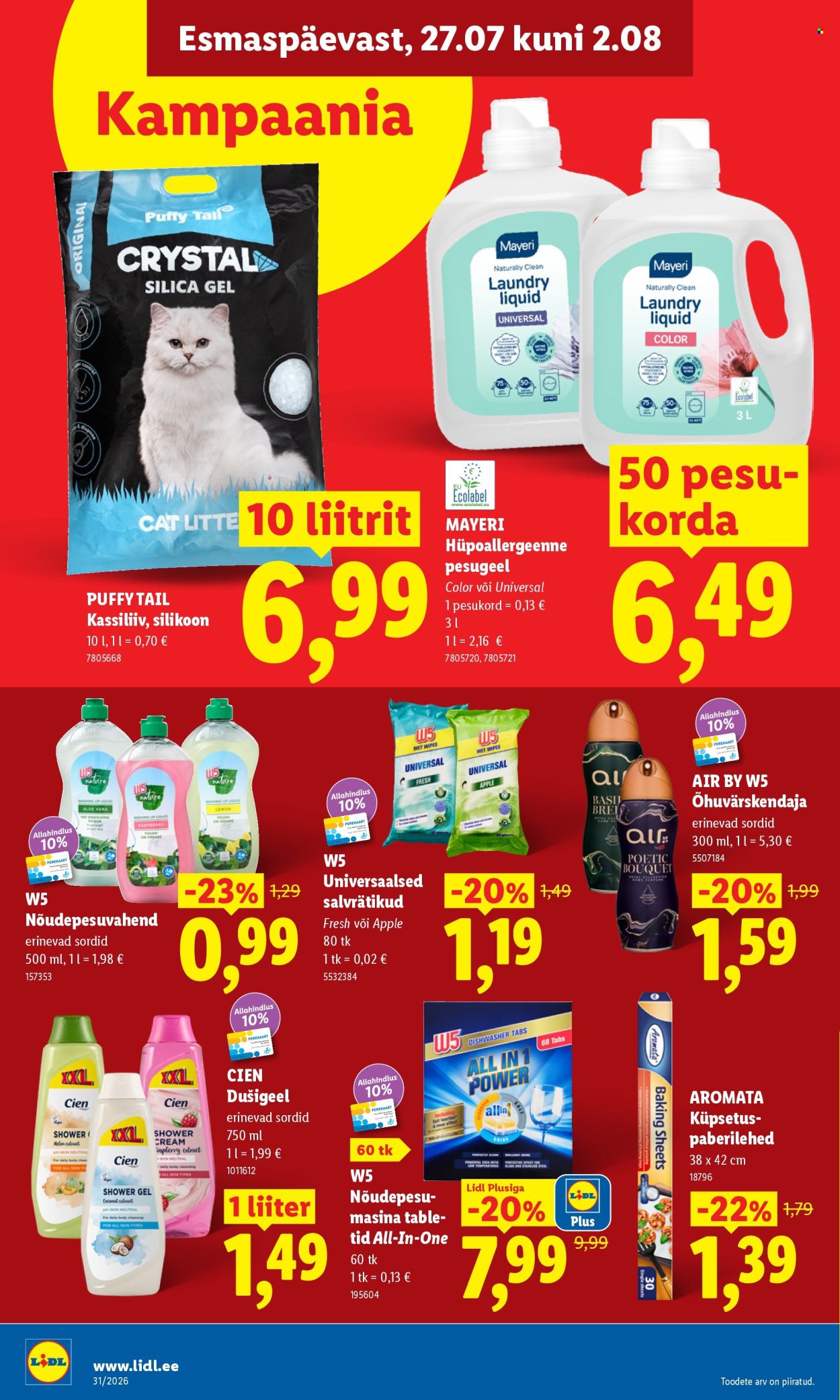Lidl kliendileht (27.07 - 2.08.2026)