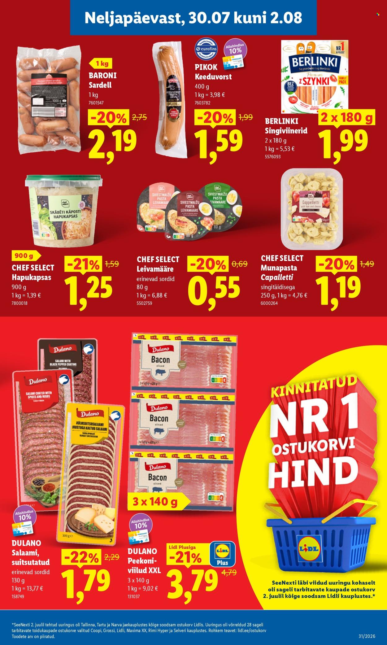 Lidl kliendileht (27.07 - 2.08.2026)