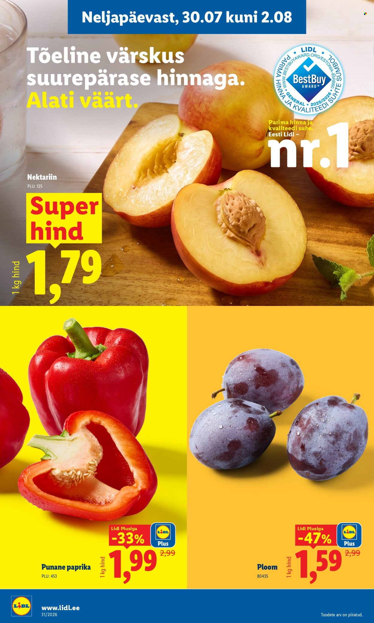 Lidl kliendileht (27.07 - 2.08.2026)