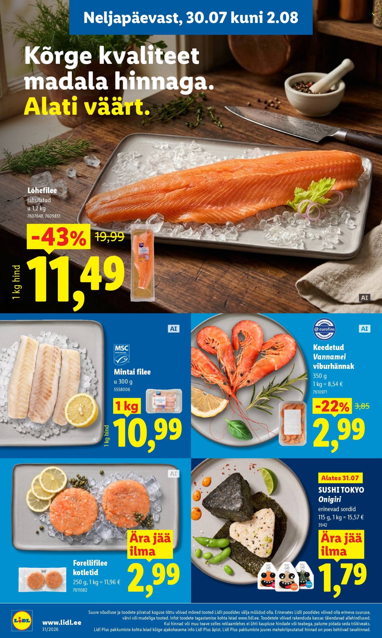 Lidl kliendileht (27.07 - 2.08.2026)