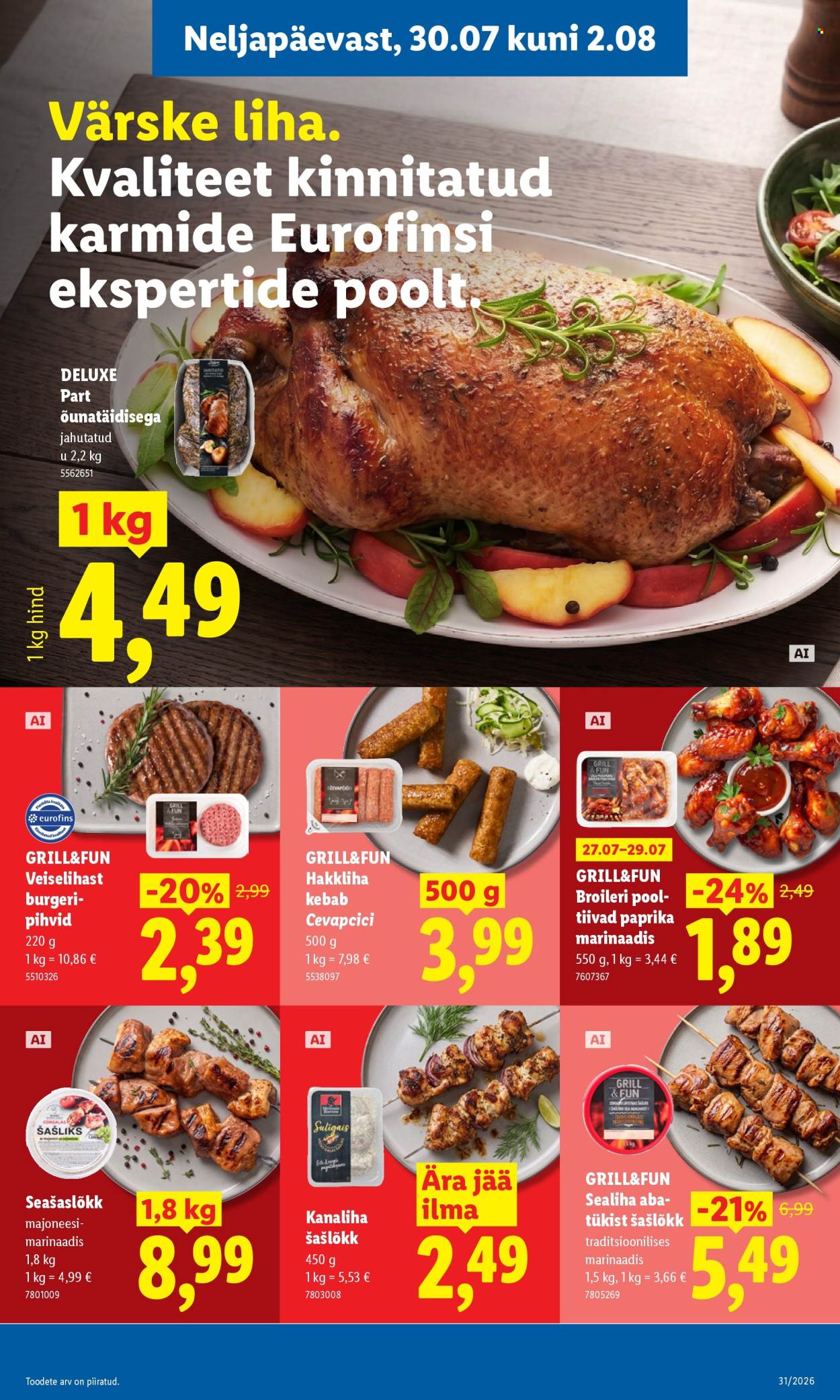 Lidl kliendileht (27.07 - 2.08.2026)