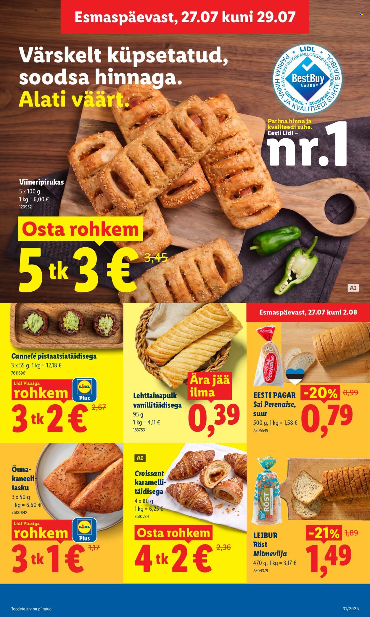 Lidl kliendileht (27.07 - 2.08.2026)