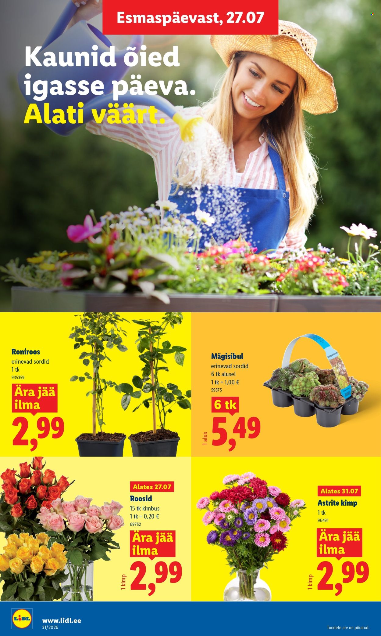 Lidl kliendileht (27.07 - 2.08.2026)