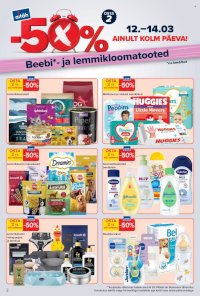 Maxima kliendileht - -50% Beebi- ja lemmikloomatooted (12.03 - 14.03.2026)