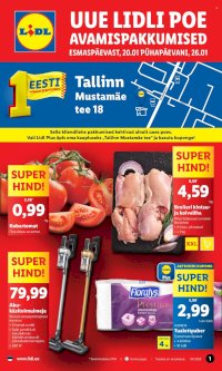 Lidl kliendileht - Tallinn,Mustamäe tee (20.01 - 26.01.2025)