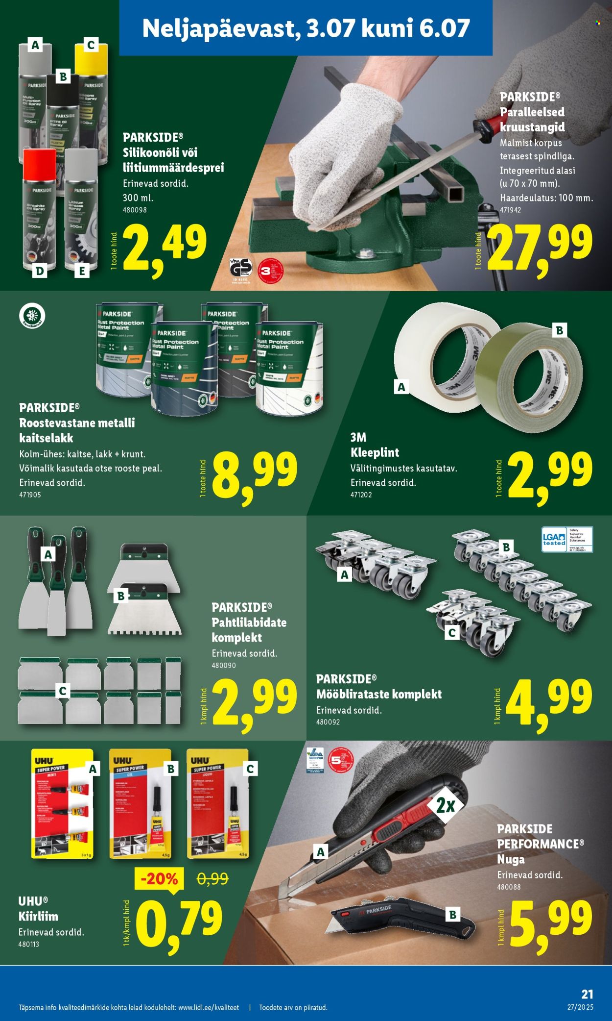 Lidl kliendileht - Tööstuskaupade pakkumised (30.06 - 6.07.2025)