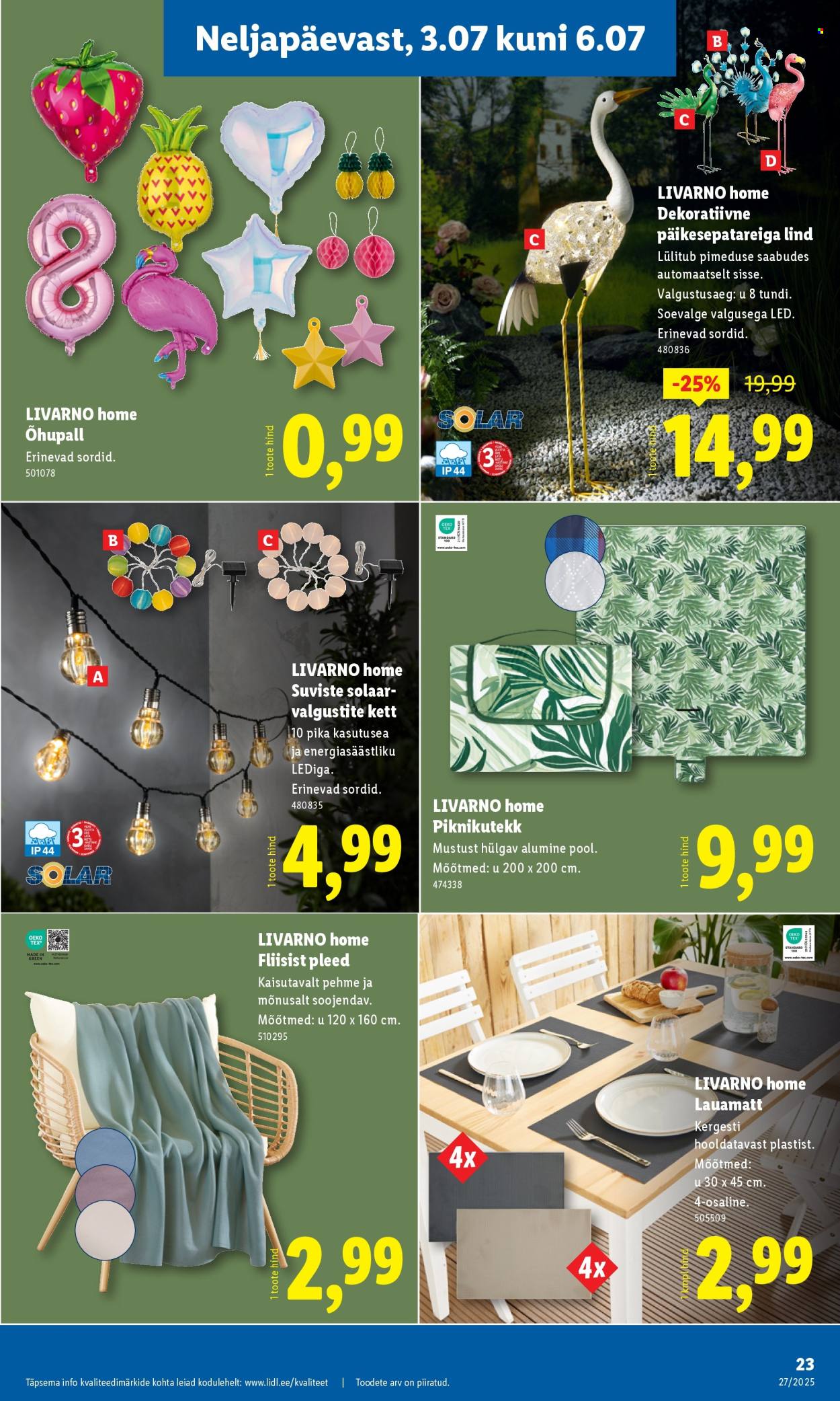 Lidl kliendileht - Tööstuskaupade pakkumised (30.06 - 6.07.2025)