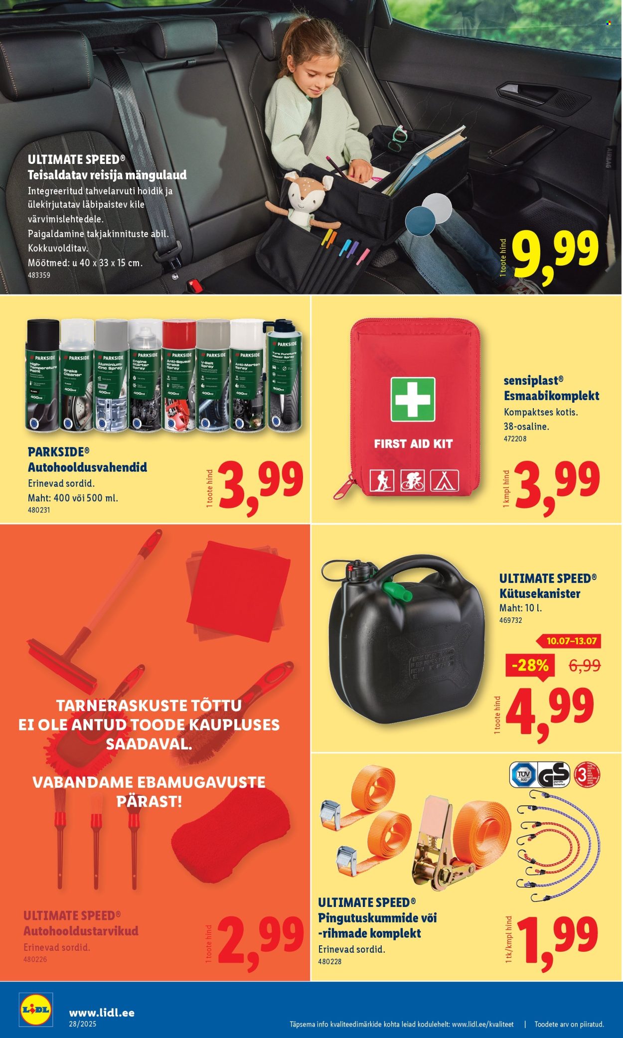 Lidl kliendileht - Tööstuskaupade pakkumised (7.07 - 13.07.2025)