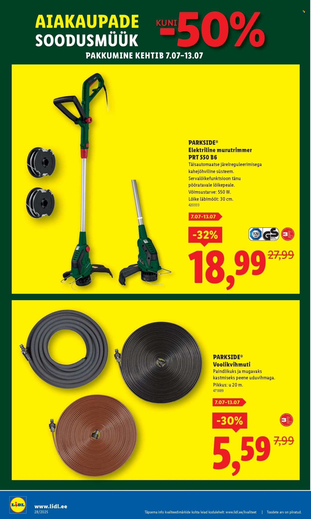 Lidl kliendileht - Tööstuskaupade pakkumised (7.07 - 13.07.2025)