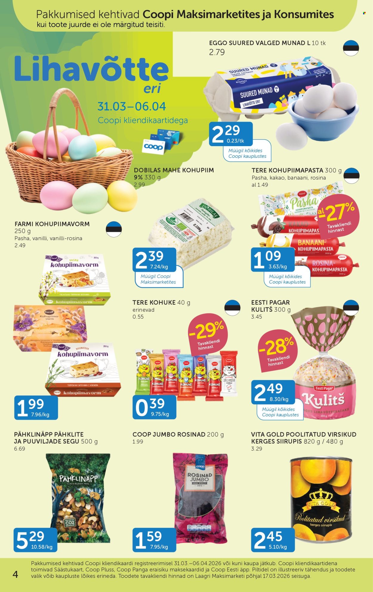 Coop kliendileht (31.03 - 6.04.2026)