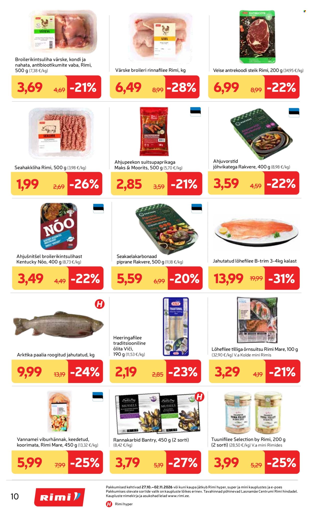Rimi kliendileht (27.10 - 2.11.2026)