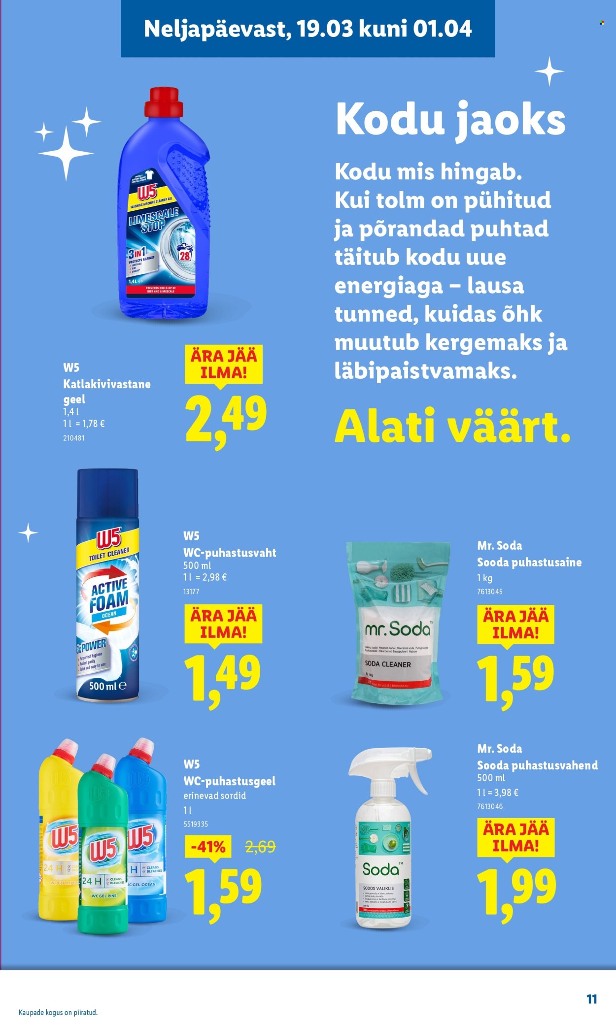 Lidl kliendileht - Puhtuse festival (19.03 - 1.04.2026)