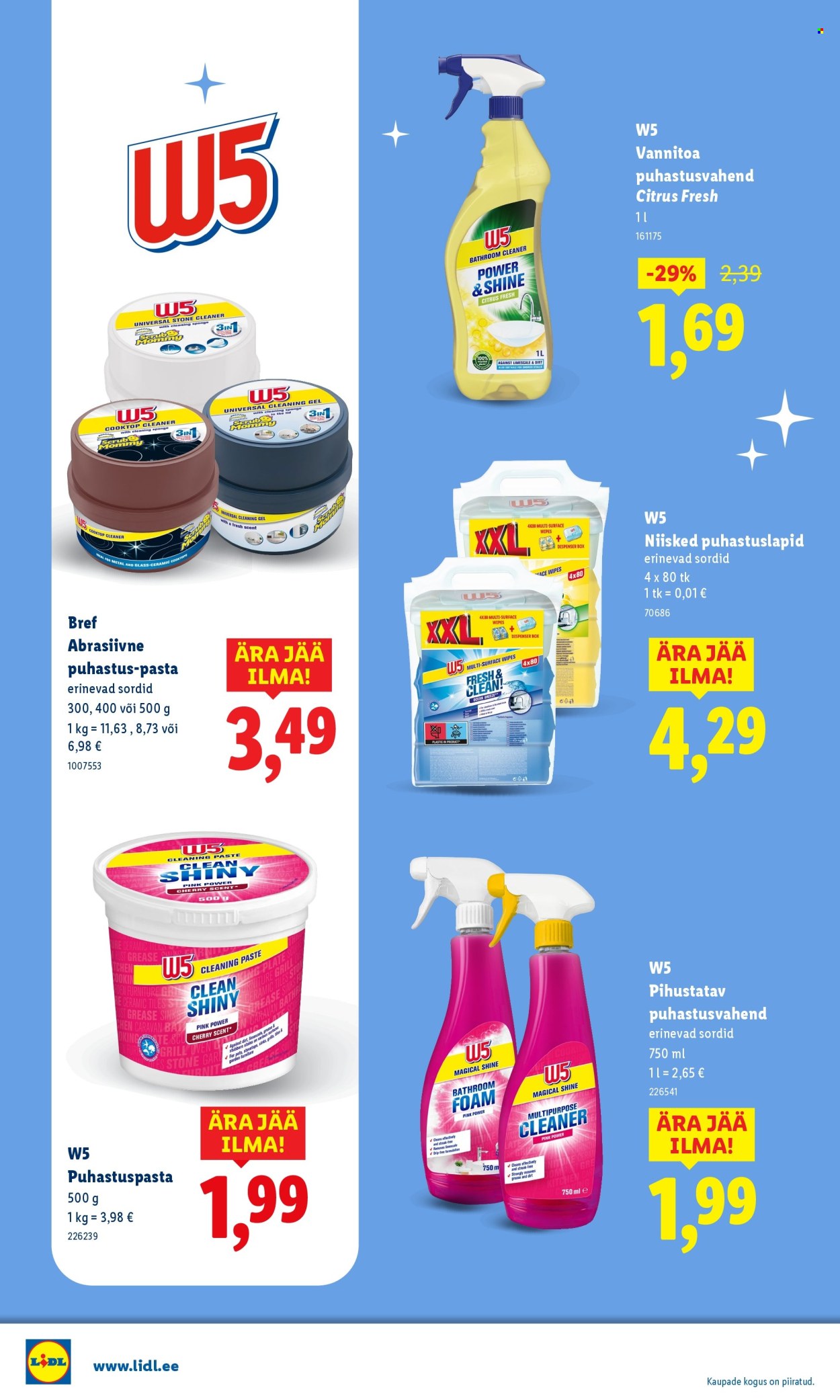 Lidl kliendileht - Puhtuse festival (19.03 - 1.04.2026)