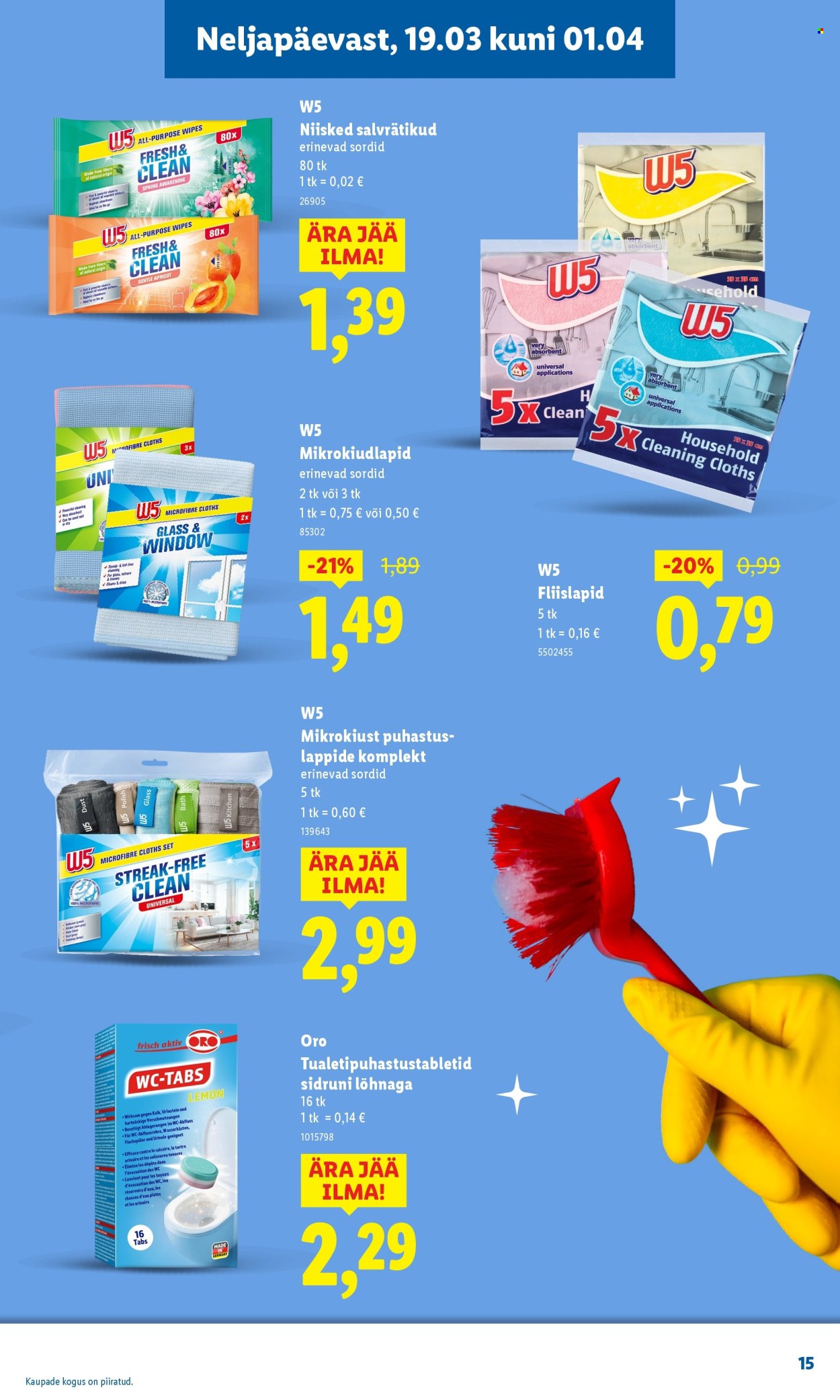 Lidl kliendileht - Puhtuse festival (19.03 - 1.04.2026)