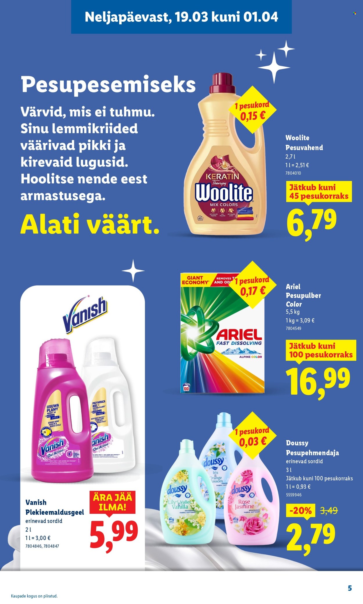 Lidl kliendileht - Puhtuse festival (19.03 - 1.04.2026)
