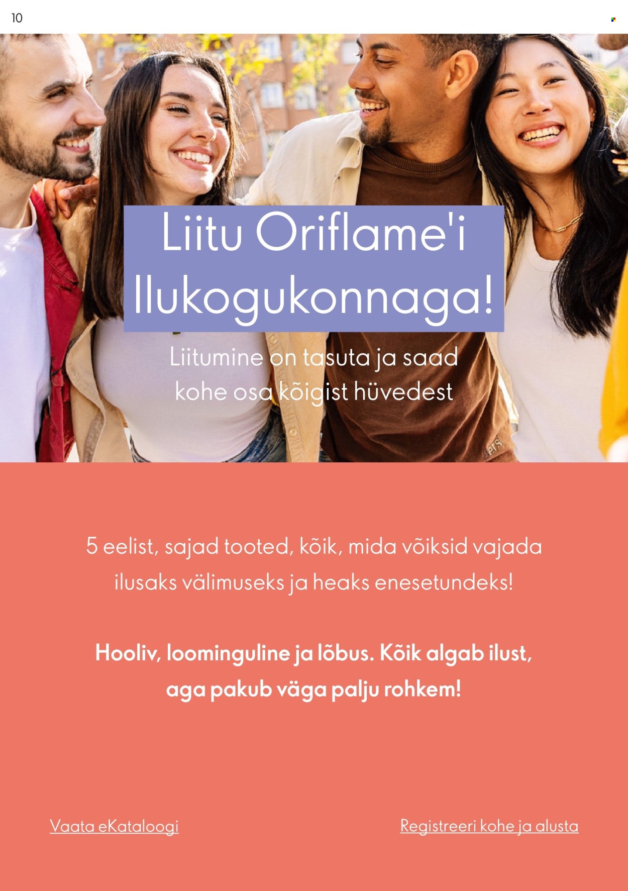 Oriflame kliendileht - Püsikliendi Preemiaprogramm
