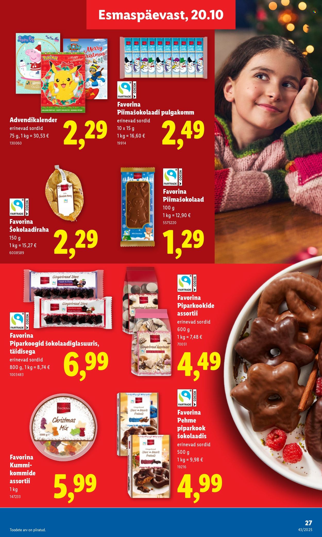 Lidl kliendileht - Nädalalõpu pakkumised (23.10 - 26.10.2025)