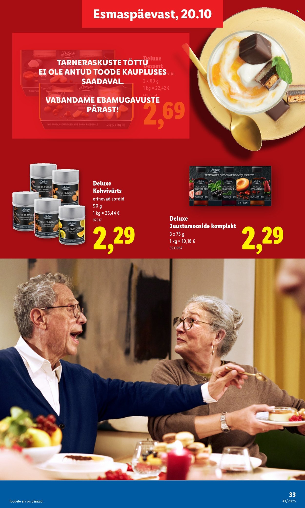 Lidl kliendileht - Nädalalõpu pakkumised (23.10 - 26.10.2025)
