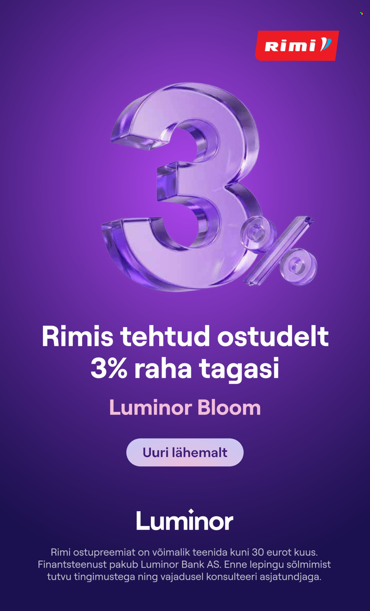 Rimi kliendileht (25.08 - 31.08.2026)