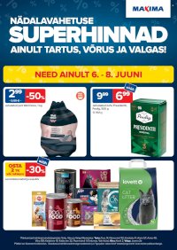 Maxima kliendileht - Tartu, Võru, Valga ERIPAKKUMISED! (2.06 - 15.06.2025)