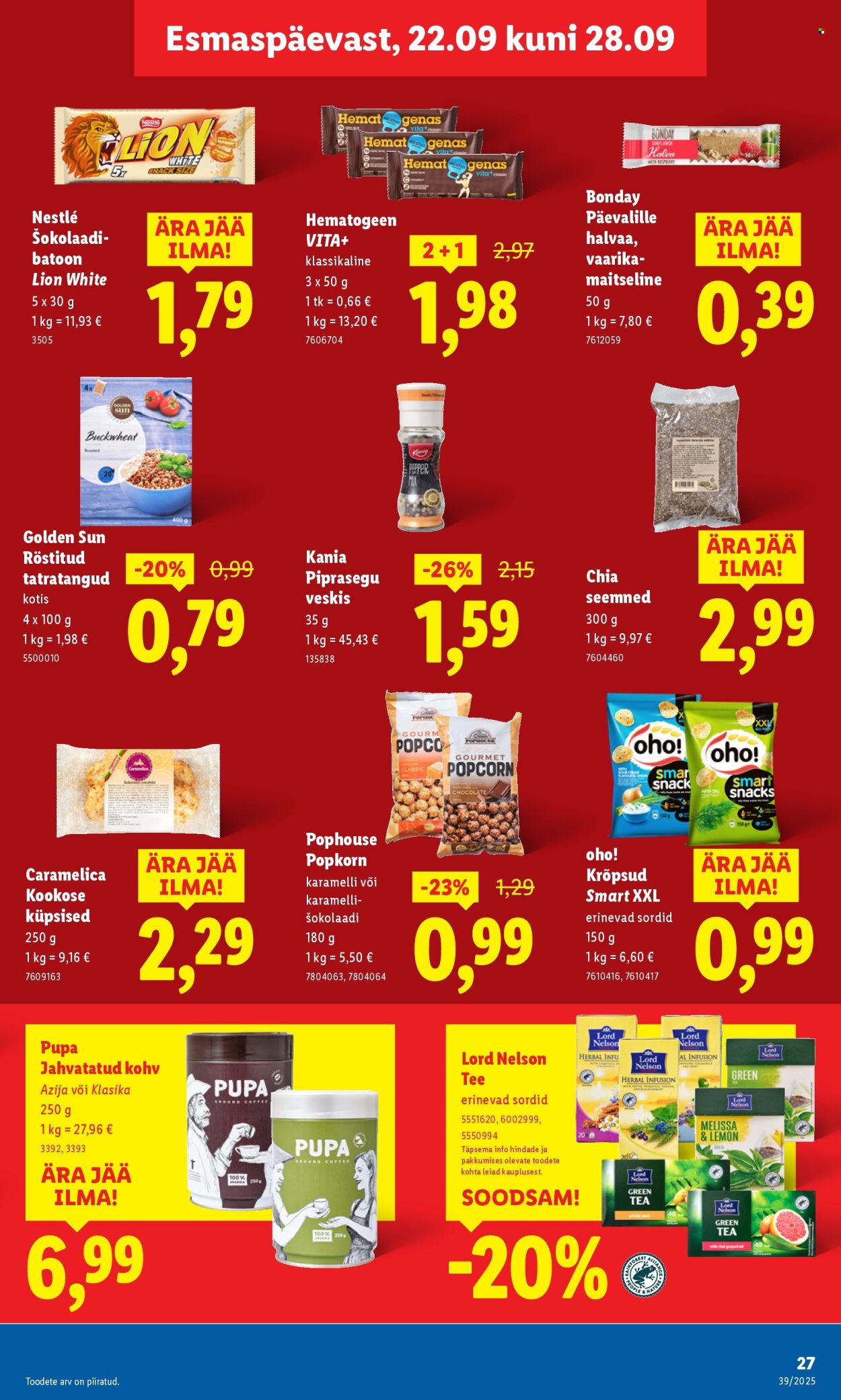 Lidl kliendileht - Kliendileht (22.09 - 28.09.2025)